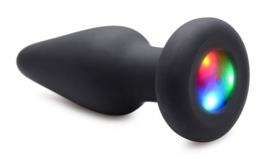 Light Up Silicone Anal Plug - Medium